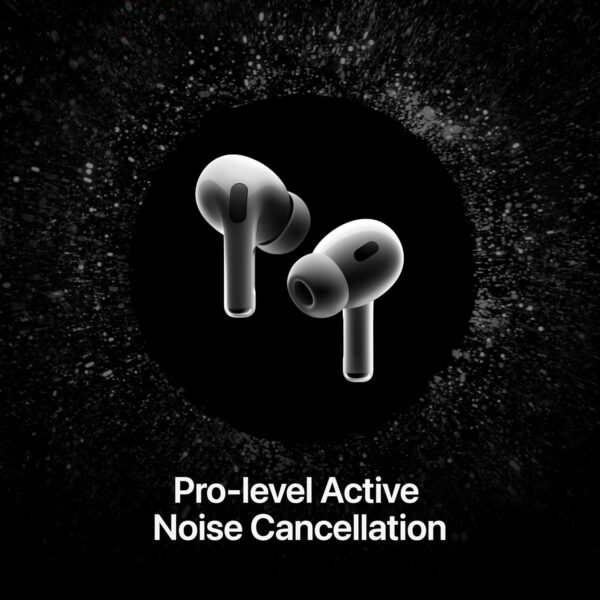 Apple AirPods Pro 2 Wireless Earbuds, Active Noise Cancellation, Hearing Aid Feature, Bluetooth Headphones, Transparency, Personalized Spatial Audio, High-Fidelity Sound, H2 Chip, USB-C Charging - Image 4