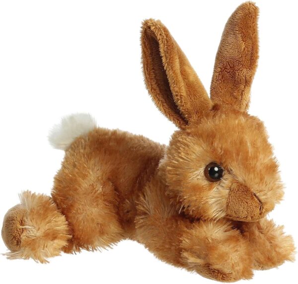 Aurora® Adorable Mini Flopsie™ Bitty Bunny™ Stuffed Animal - Playful Ease - Timeless Companions - Brown 8 Inches - Image 5