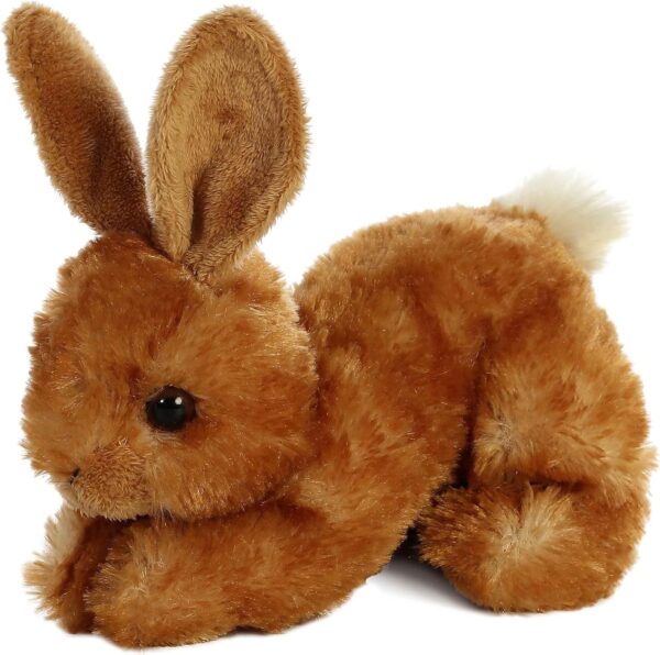 Aurora® Adorable Mini Flopsie™ Bitty Bunny™ Stuffed Animal - Playful Ease - Timeless Companions - Brown 8 Inches - Image 2