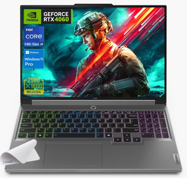 Lenovo 2024 Legion Gaming Laptop - 16" WQXGA (2560 x 1600) Display- 14th Gen Intel Core i9-14900HX - GeForce RTX 4060 - Wi-Fi 6E- RGB Backlit Keyboard-W/Mouse Pad (32G RAM, 2TB PCIe SSD+Win 11 PRO) - Image 2