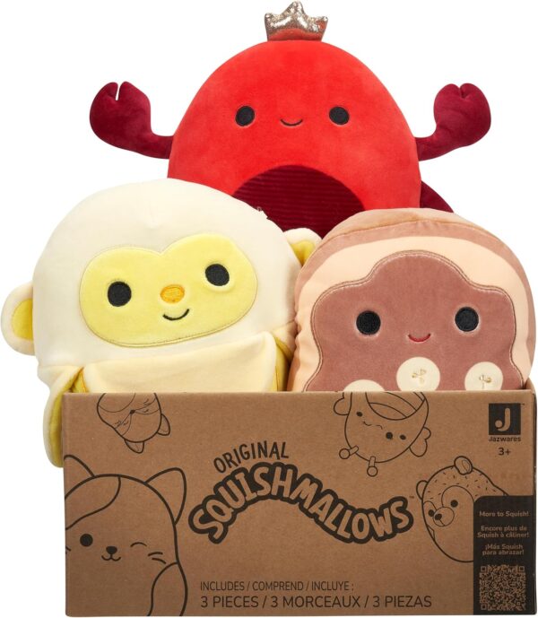 Squishmallows Official Kellytoy 8" Plush Mystery Pack - Styles Will Vary in Surprise Box That Includes Three 8" Plush - Image 2