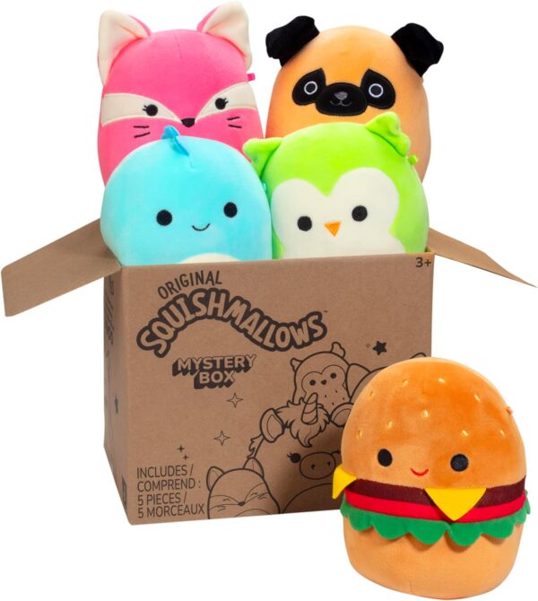 Squishmallows Original Mystery Box 5-Inch Plush 5 Pack - Official Jazwares Plush - Collectible Soft & Squishy Mini Stuffed Animal Toy - Add to Your Squad - Gift for Kids, Girls & Boys - Image 2