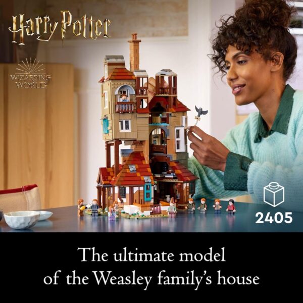 LEGO Harry Potter The Burrow Building Sets for Adults - Collectible Harry Potter Weasley House Kits with 10 Minifigures - Gifts for Men and Women, Fans - 76437 - Image 3