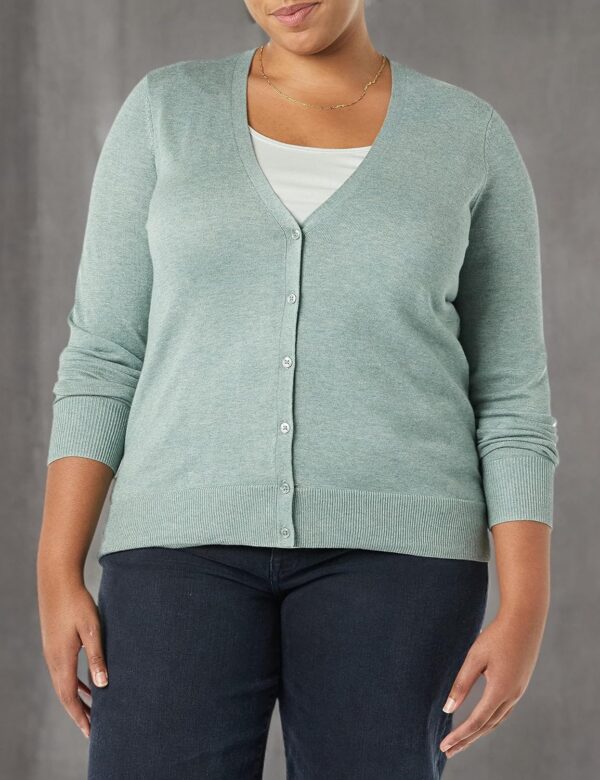 Amazon Essentials Women's Lightweight V-Neck Cardigan Sweater (Available in Plus Size) - Image 7