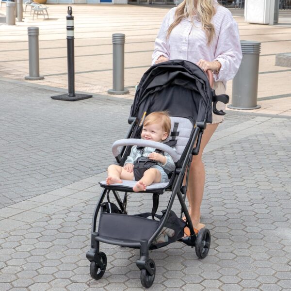 Ingenuity 3Dquickclose CS+ Compact Fold Stroller – Lightweight Stroller with Oversized Canopy, Extra-Large Storage and Compact Fold - Image 12