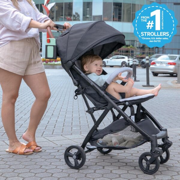 Ingenuity 3Dquickclose CS+ Compact Fold Stroller – Lightweight Stroller with Oversized Canopy, Extra-Large Storage and Compact Fold - Image 3