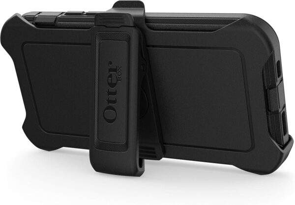 OtterBox iPhone 12 & iPhone 12 Pro Defender Series Case - Black, Rugged & Durable, with Port Protection, Includes Holster Clip Kickstand - Image 6